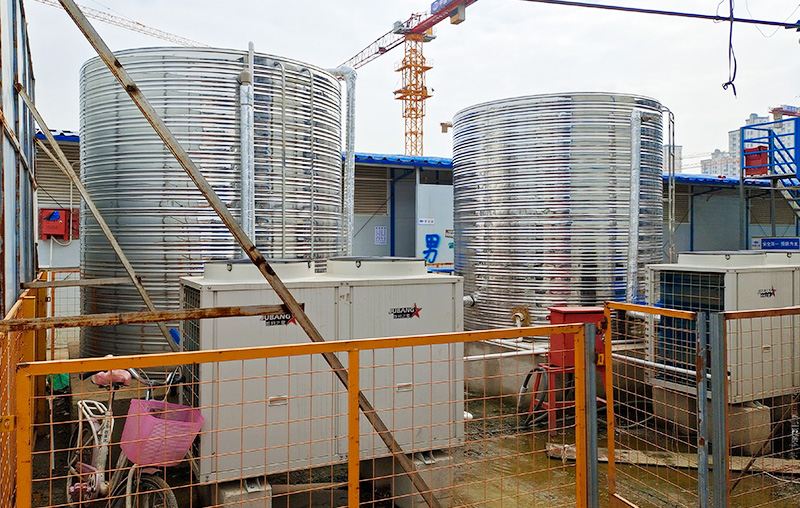中國一冶花山還建房項目部空氣能熱泵機組工程